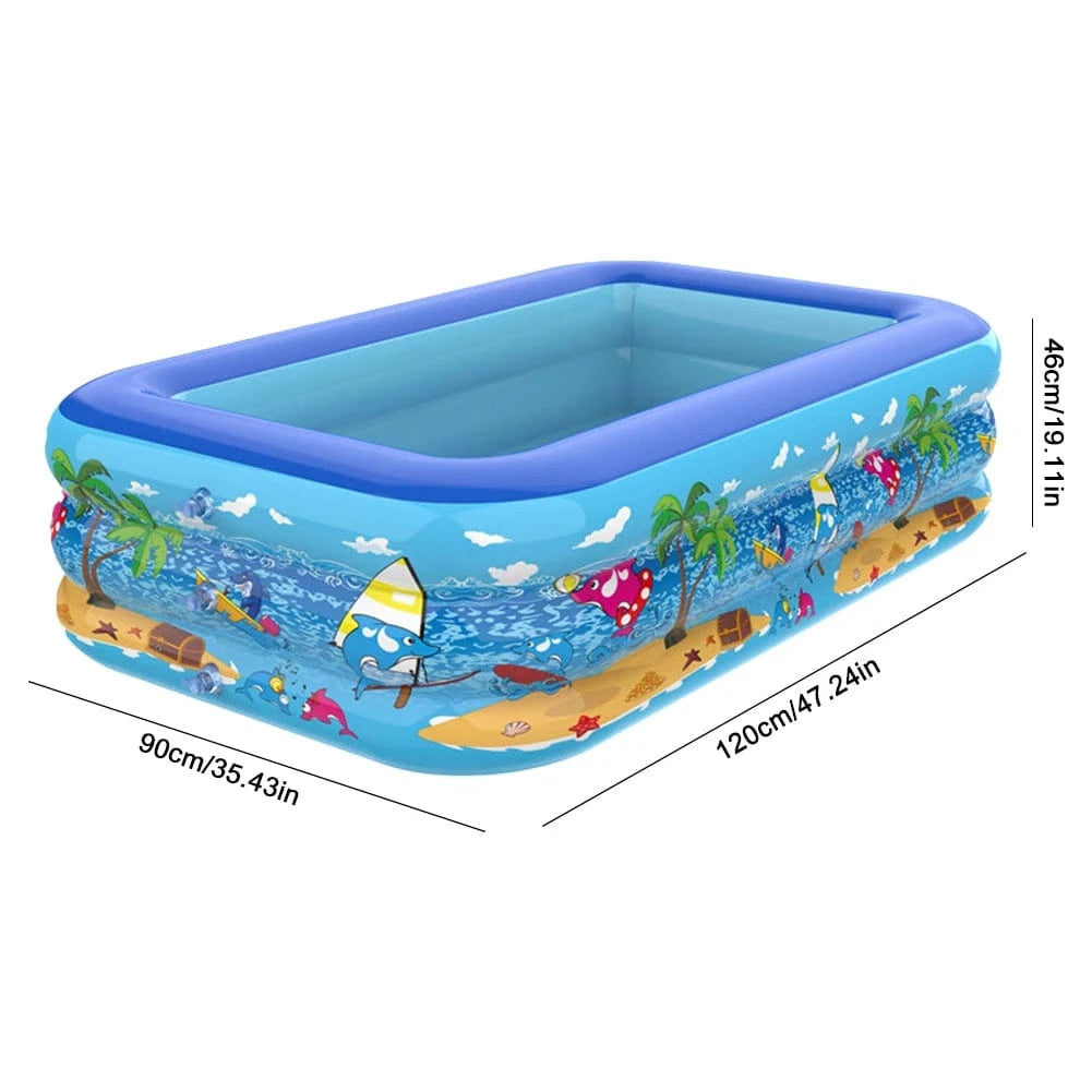 Cadeau showroom piscine gonflable M 120cm x 90cm x 47cm Piscine gonflable de 1,2 m