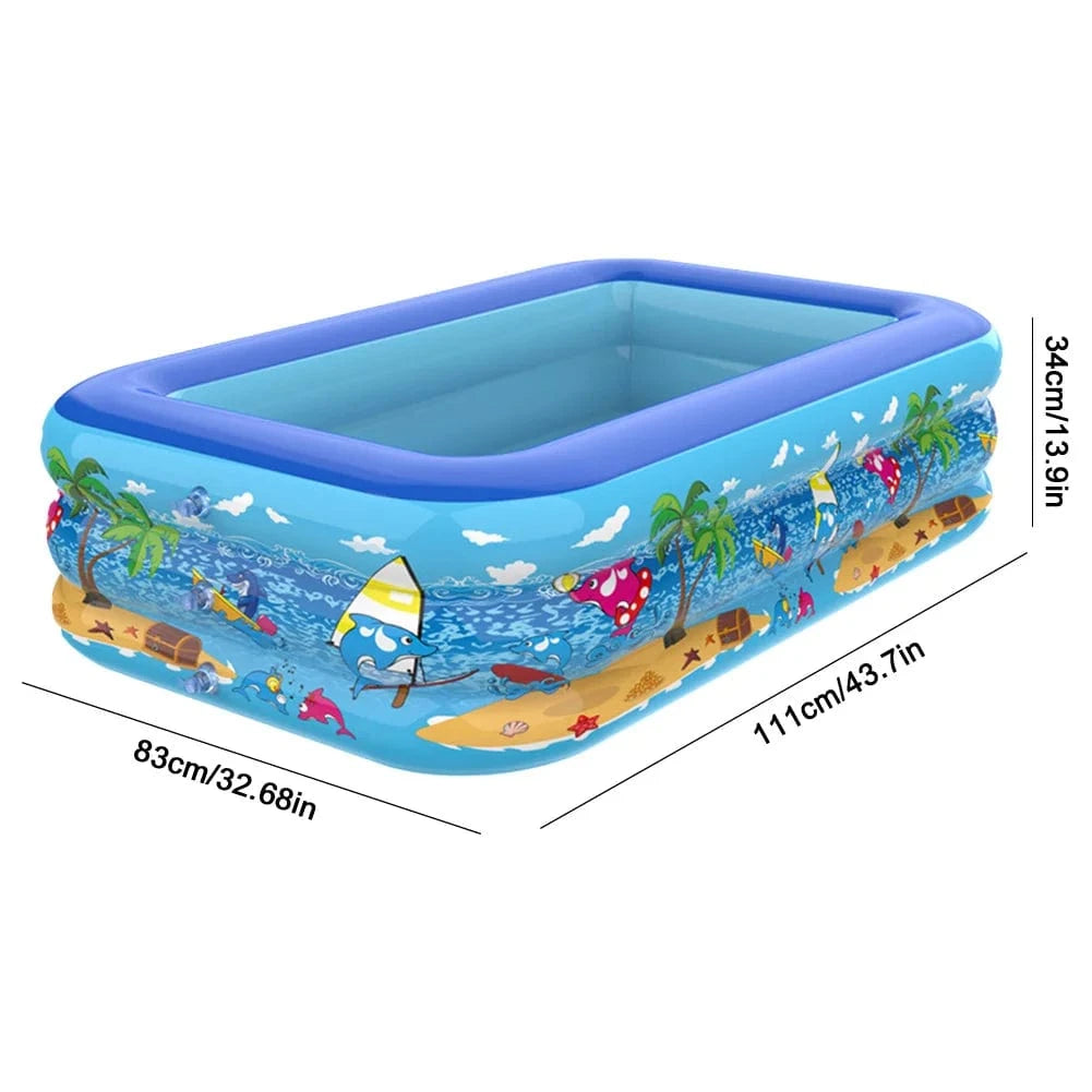 Cadeau showroom piscine gonflable M 120cm x 90cm x 47cm Piscine gonflable de 1,2 m
