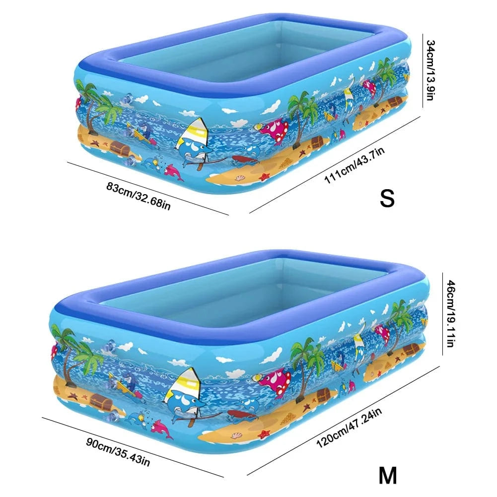 Cadeau showroom piscine gonflable M 120cm x 90cm x 47cm Piscine gonflable de 1,2 m