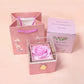 Cadeau showroom Rose Boîte-cadeau rose rotative et présentoir à bijoux