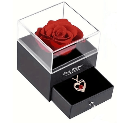 Cadeau showroom Rose Colliers pendentif avec fleur de rose