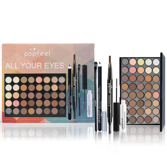 Cadeau showroom SET001A Coffret maquillage pour les yeux – palette, eyeliner et mascara