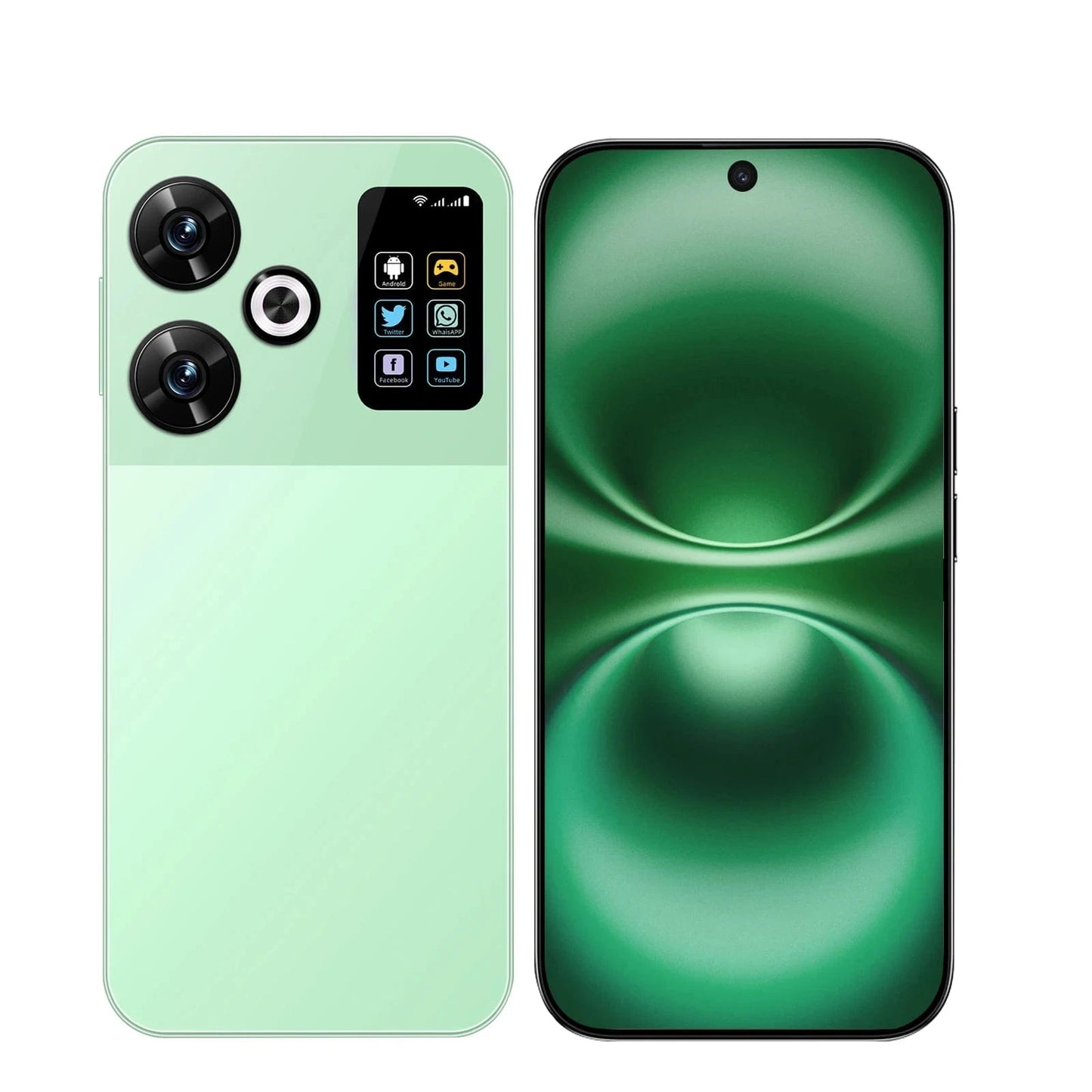 Cadeau showroom smartphone Vert / Global Version / 22GB 2TB Smartphone M6 RRO 7.3, 22GB 2TB  Android 14