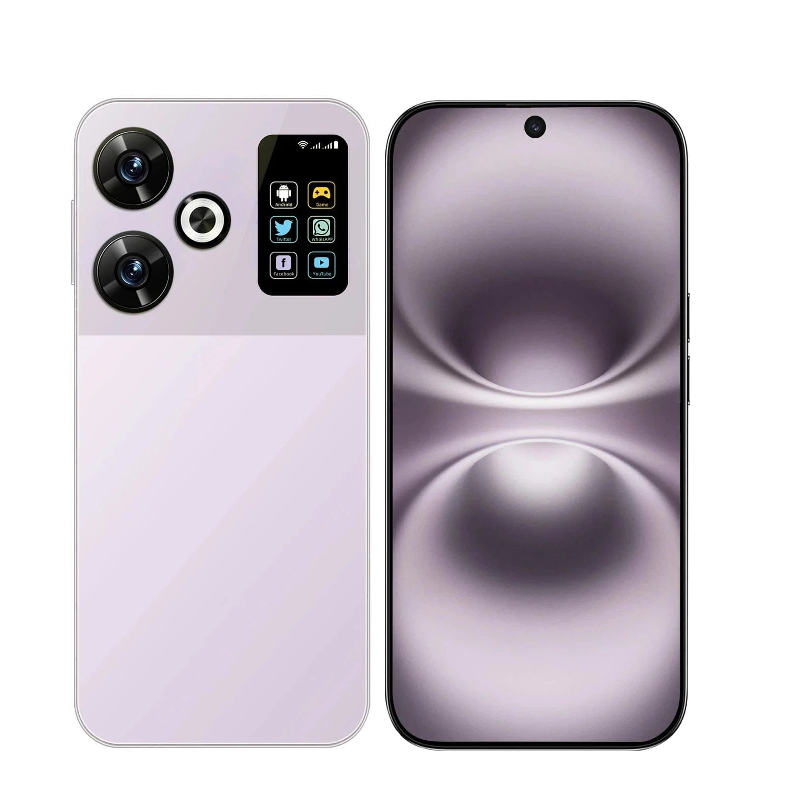 Cadeau showroom smartphone Violet / Global Version / 16GB 1TB Smartphone M6 RRO 7.3, 16GB 1TB  Android 14