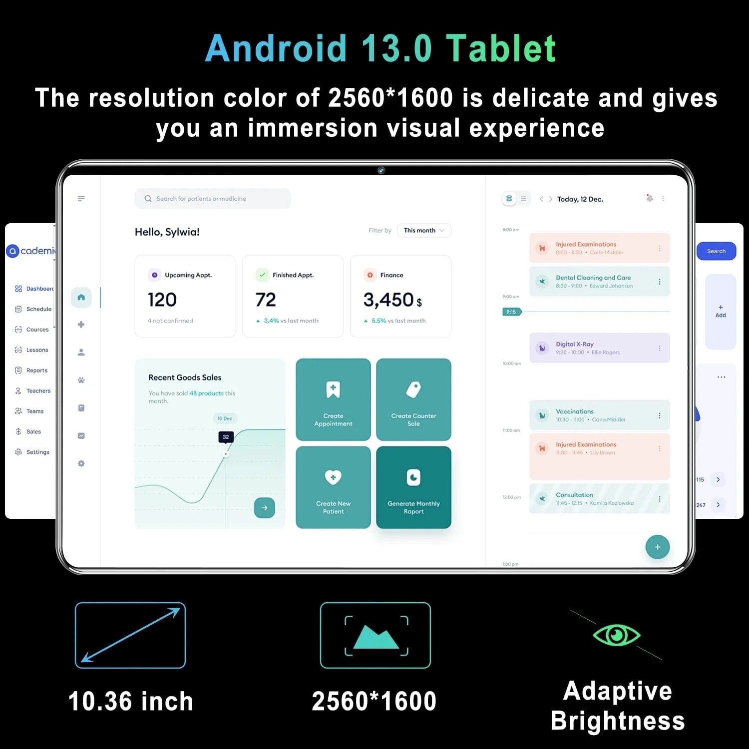 Cadeau showroom Tablette Tablette 5G Android 13.0  12 Go de RAM 256 Go de ROM