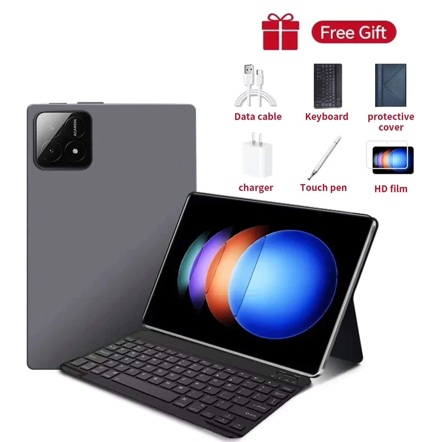 Cadeau showroom Tablette Tablette Android 14, 16GB+768GB Go 11 pouces HD