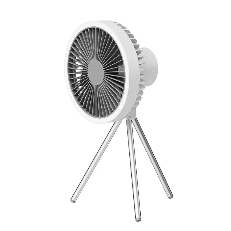 Cadeau showroom ventilateurs 10000mAh White Ventilateur portable 10 000 mAh, éclairage LED