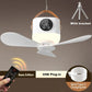 Cadeau showroom ventilateurs 7200mah Ventilateur de plafond portable avec lumière, rechargeable par USB