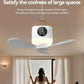 Cadeau showroom ventilateurs 7200mah Ventilateur de plafond portable avec lumière, rechargeable par USB
