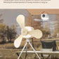 Cadeau showroom ventilateurs 7200mah Ventilateur de plafond portable avec lumière, rechargeable par USB