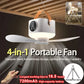 Cadeau showroom ventilateurs 7200mah Ventilateur de plafond portable avec lumière, rechargeable par USB