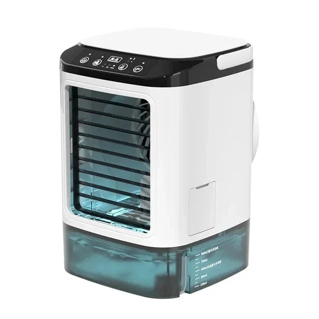 Cadeau showroom ventilateurs Blanc Mini refroidisseur d’air avec humidificateur – Silencieux et puissant