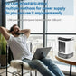 Cadeau showroom ventilateurs Blanc Mini refroidisseur d’air avec humidificateur – Silencieux et puissant