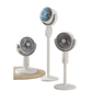 Cadeau showroom ventilateurs Blanc rechargeable Ventilateur à turbine sur pied