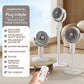 Cadeau showroom ventilateurs Blanc rechargeable Ventilateur à turbine sur pied