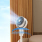 Cadeau showroom ventilateurs Blanc rechargeable Ventilateur à turbine sur pied