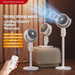 Cadeau showroom ventilateurs Blanc rechargeable Ventilateur à turbine sur pied