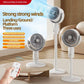 Cadeau showroom ventilateurs Blanc rechargeable Ventilateur à turbine sur pied