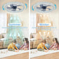 Cadeau showroom ventilateurs Blanc Ventilateur de plafond en cristal silencieux