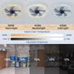 Cadeau showroom ventilateurs Blanc Ventilateur de plafond en cristal silencieux