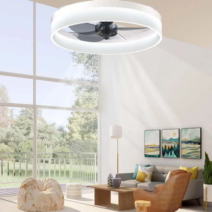 Cadeau showroom ventilateurs Blanc Ventilateur de plafond intelligent et moderne