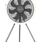 Cadeau showroom ventilateurs Gris 2 Ventilateur de plafond ou siur trépied sans fil à LED