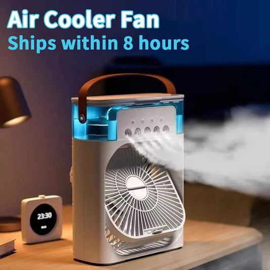 Cadeau showroom ventilateurs Mini refroidisseur d'air avec LED & humidificateur intégré