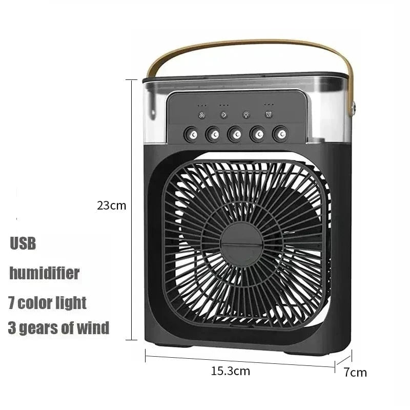 Cadeau showroom ventilateurs Mini refroidisseur d'air avec LED & humidificateur intégré