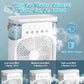 Cadeau showroom ventilateurs Mini refroidisseur d'air avec LED & humidificateur intégré