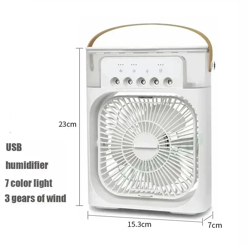 Cadeau showroom ventilateurs Mini refroidisseur d'air avec LED & humidificateur intégré