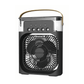 Cadeau showroom ventilateurs Noir Mini refroidisseur d'air avec LED & humidificateur intégré