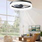 Cadeau showroom ventilateurs Noir Ventilateur de plafond intelligent et moderne
