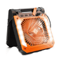 Cadeau showroom ventilateurs Orange et noir Ventilateur électrique portable avec éclairage LED
