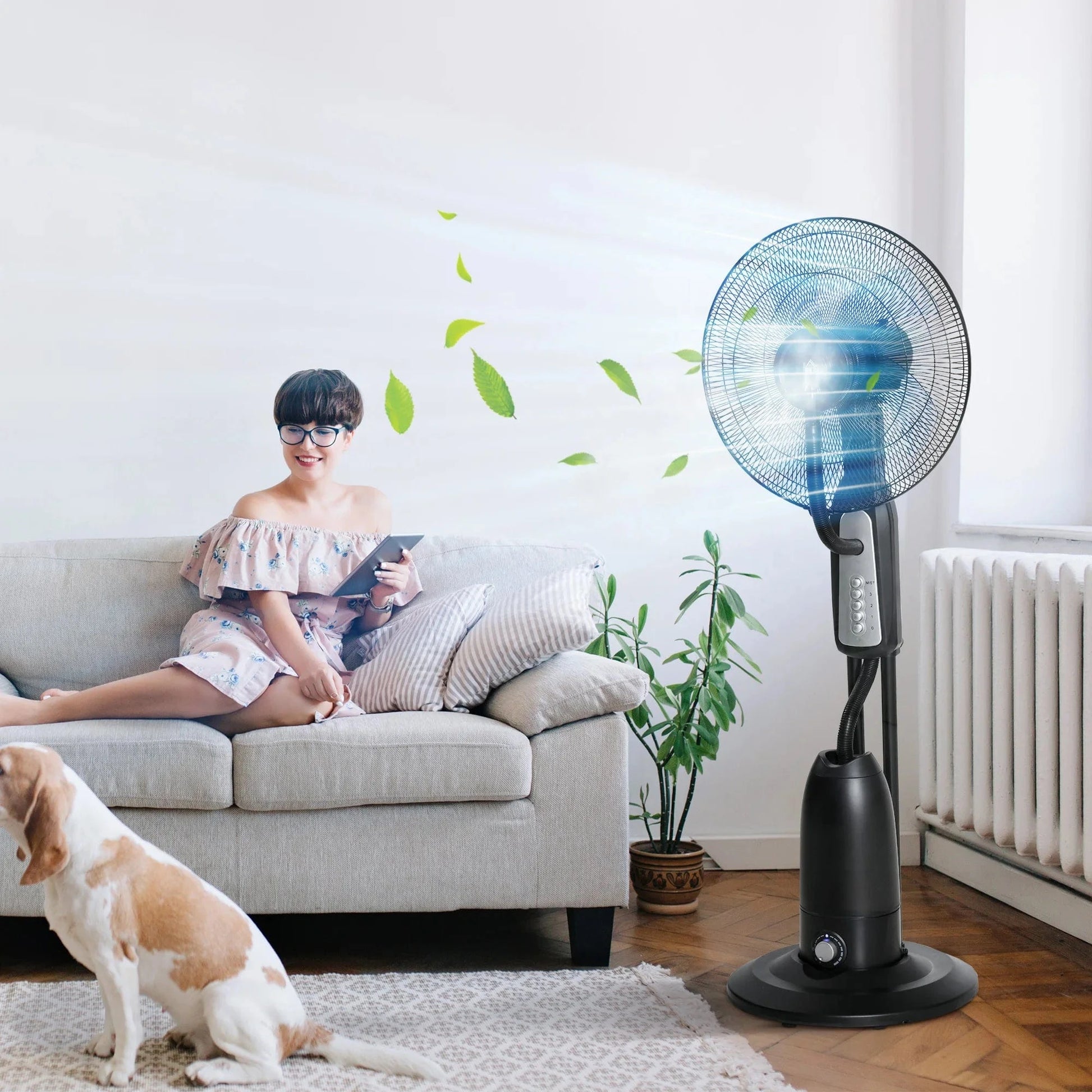 Cadeau showroom ventilateurs Ventilateur brumisateur silencieux 90 W