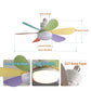 Cadeau showroom ventilateurs Ventilateur de plafond avec LED 40 W