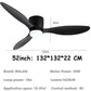 Cadeau showroom ventilateurs Ventilateur de plafond bas avec LED et télécommande 132 x 22 cm