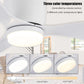Cadeau showroom ventilateurs Ventilateur de plafond bas avec LED et télécommande 132 x 22 cm