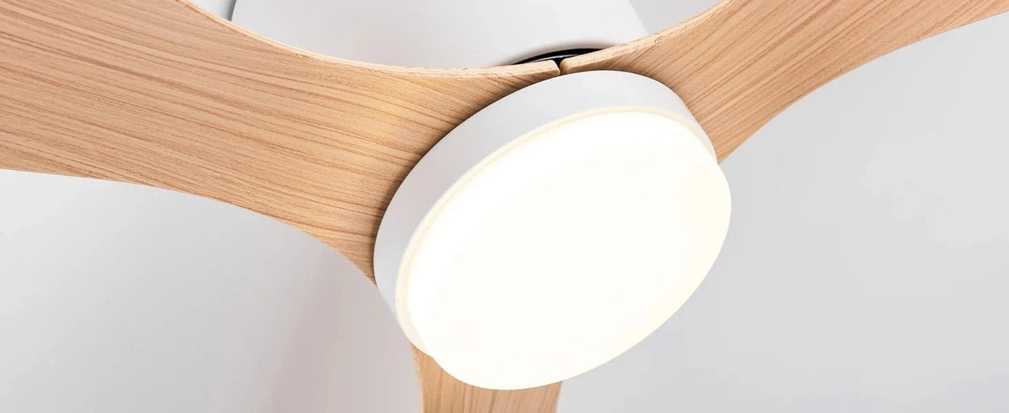 Cadeau showroom ventilateurs Ventilateur de plafond bas avec LED et télécommande 132 x 22 cm