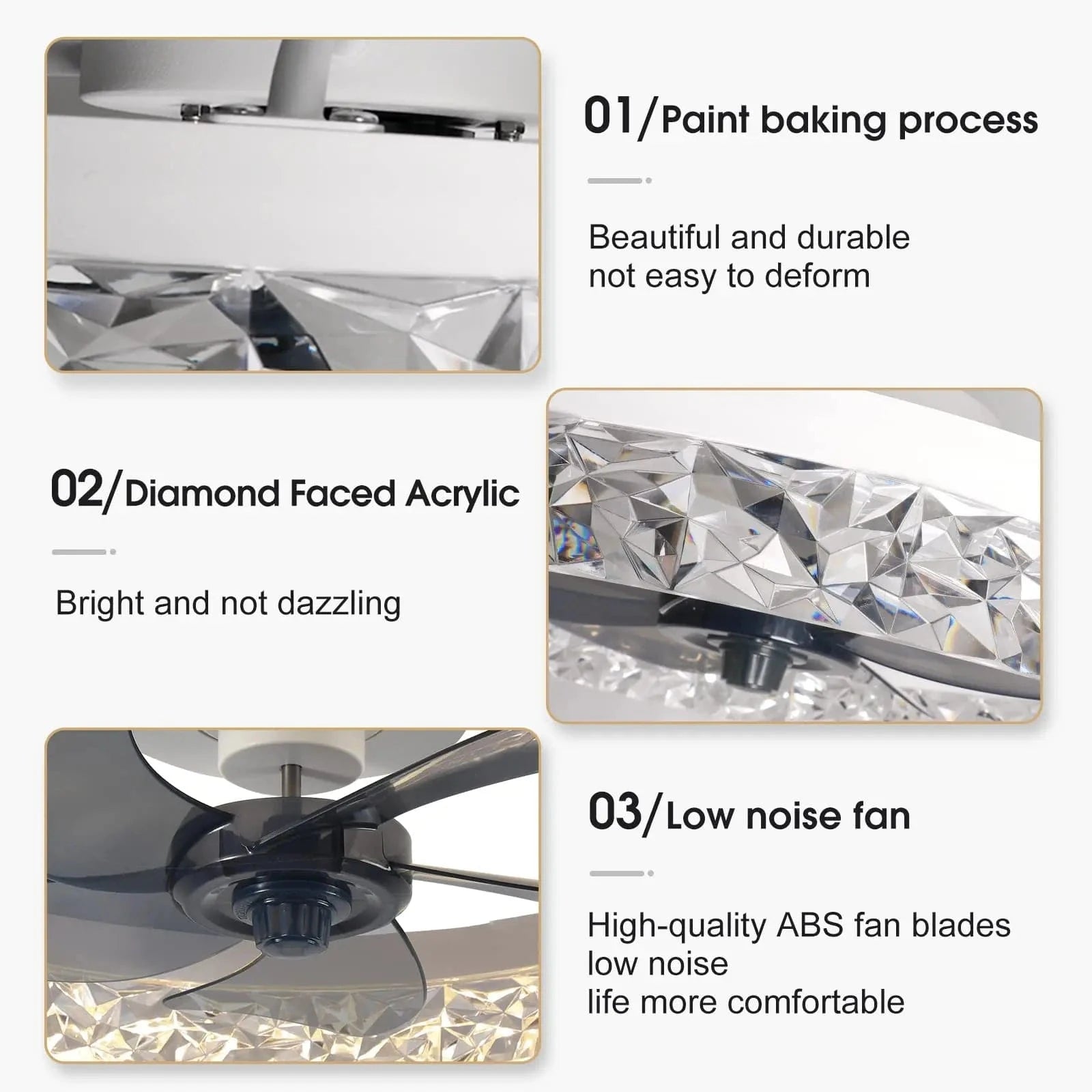 Cadeau showroom ventilateurs Ventilateur de plafond LED intelligent