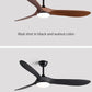 Cadeau showroom ventilateurs Ventilateur de plafond LED, pales réversibles 41cm x 132CM