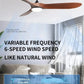 Cadeau showroom ventilateurs Ventilateur de plafond LED, pales réversibles 41cm x 132CM