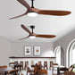 Cadeau showroom ventilateurs Ventilateur de plafond LED, pales réversibles 41cm x 132CM