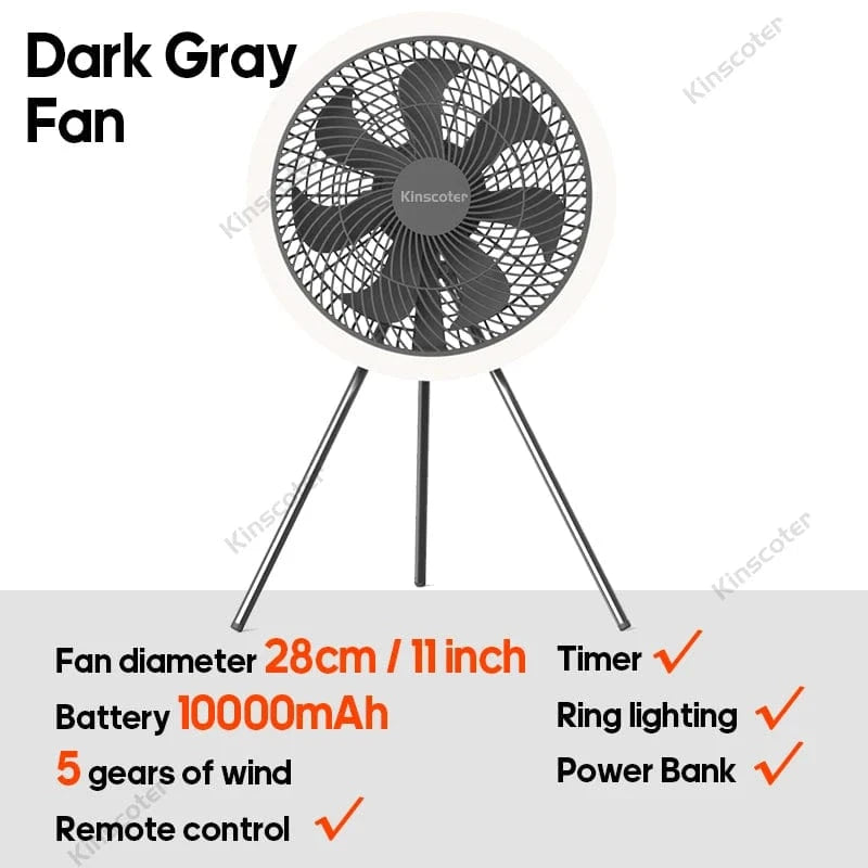 Cadeau showroom ventilateurs Ventilateur de plafond ou siur trépied sans fil à LED