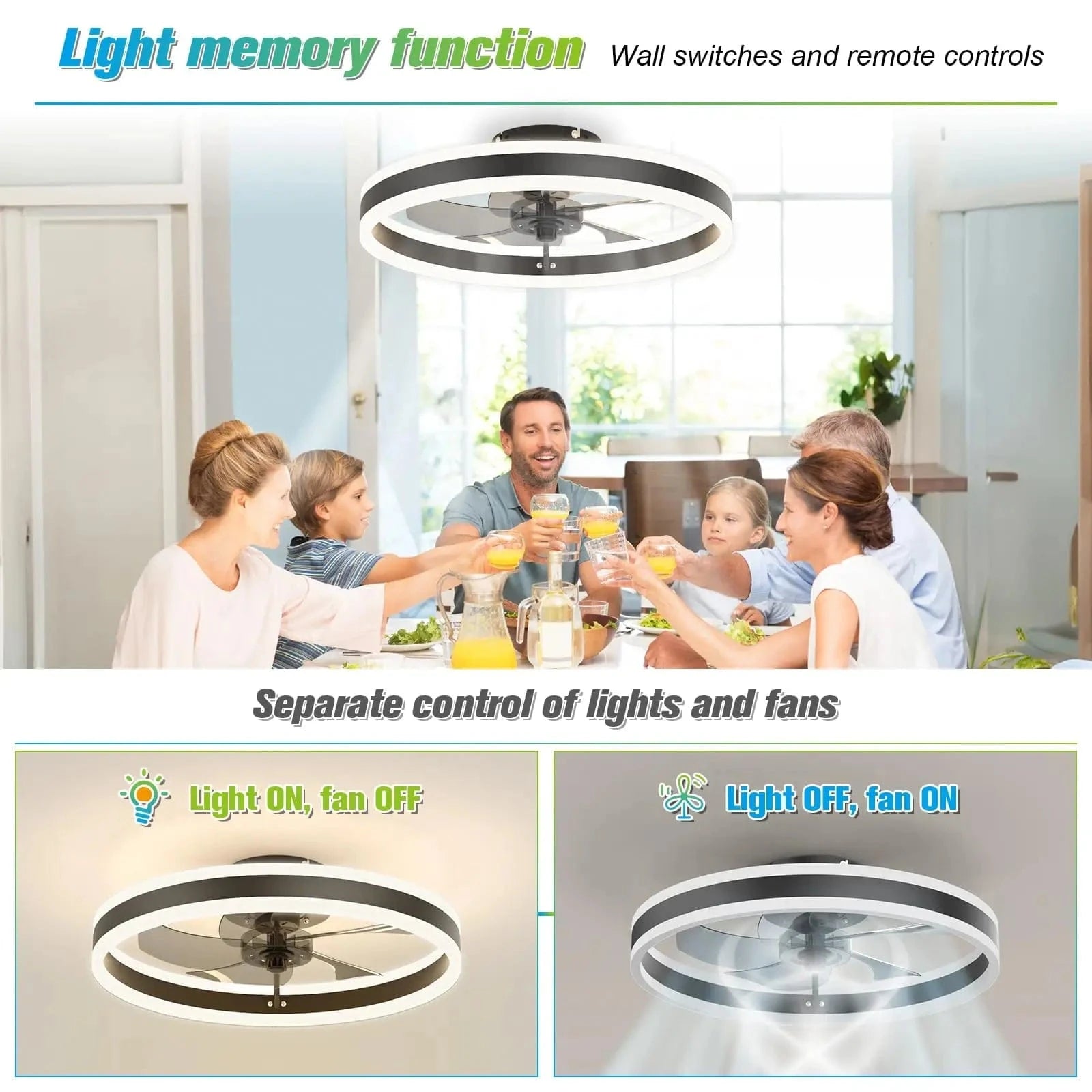 Cadeau showroom ventilateurs Ventilateur de plafond silencieux