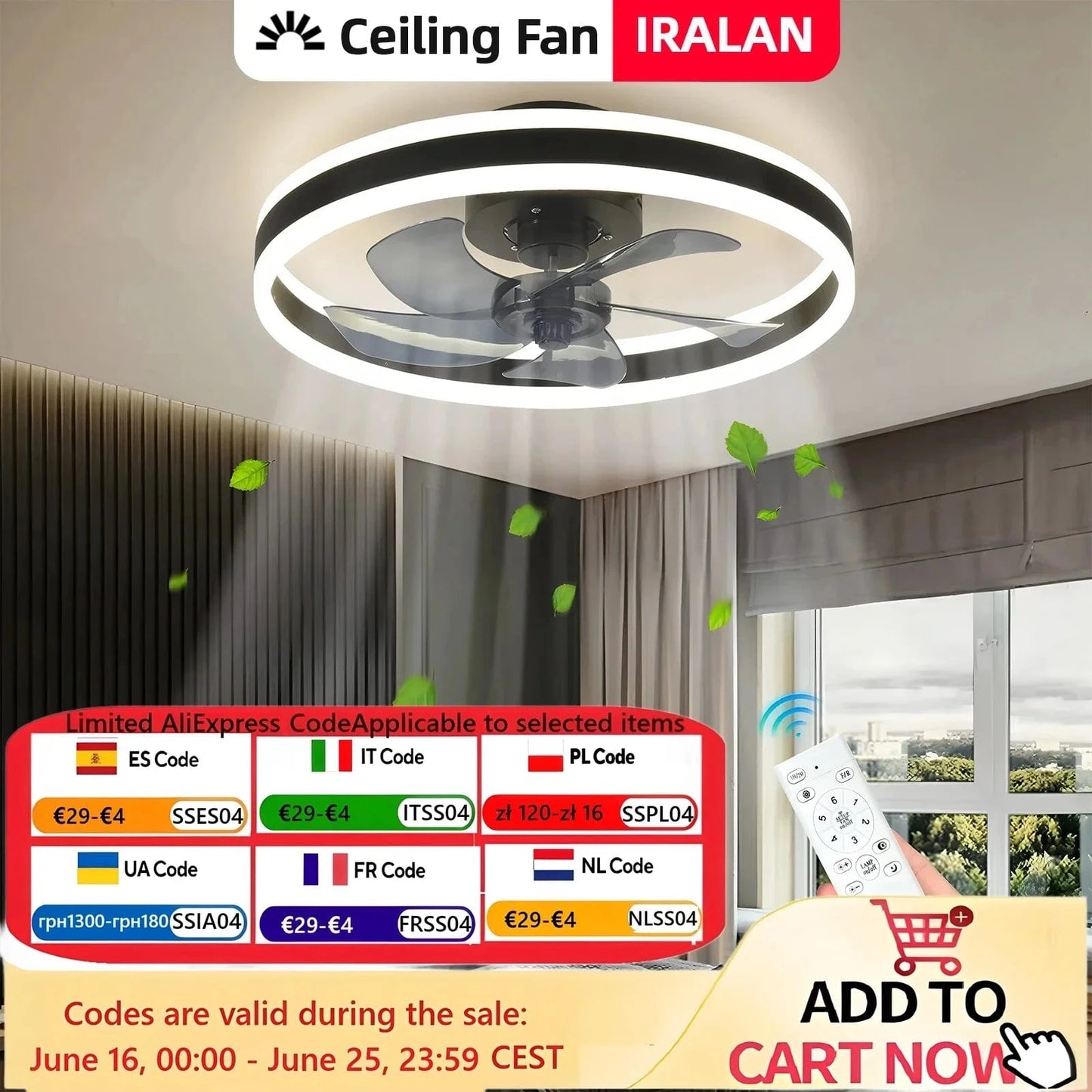 Cadeau showroom ventilateurs Ventilateur de plafond silencieux
