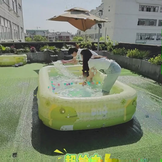 Grande piscine gonflable de 2,1 M avec auvent