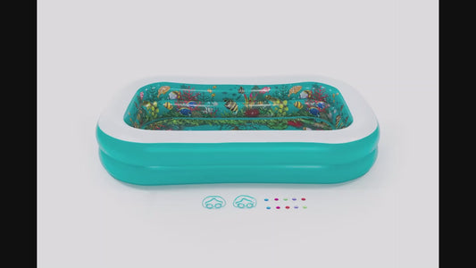 Piscine gonflable rectangulaire familiale