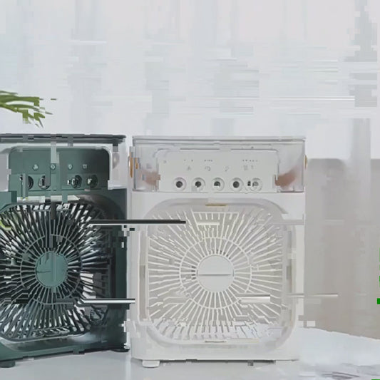 Mini refroidisseur d'air avec LED & humidificateur intégré