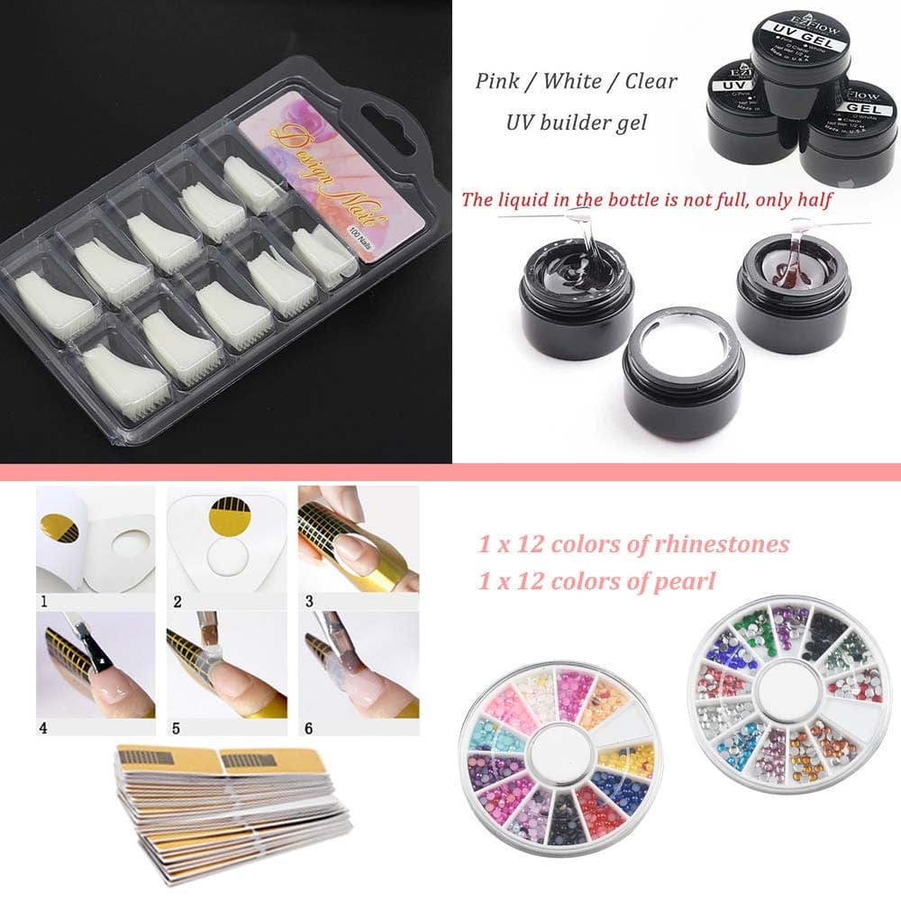 Showroom-Cadeau kit manucure 30GEL 120W SET Manucure, lampe UV ponceuse et gel, kit pro complet