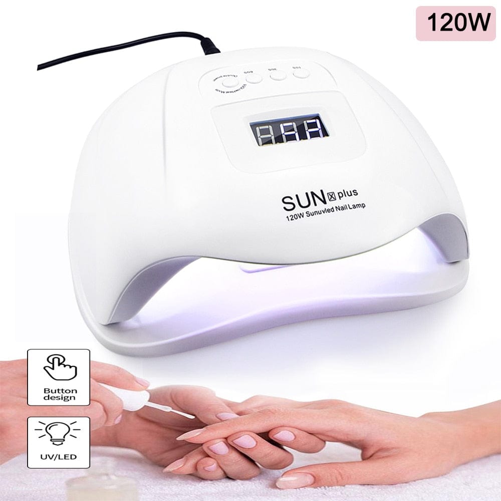 Showroom-Cadeau kit manucure 30GEL 120W SET Manucure, lampe UV ponceuse et gel, kit pro complet